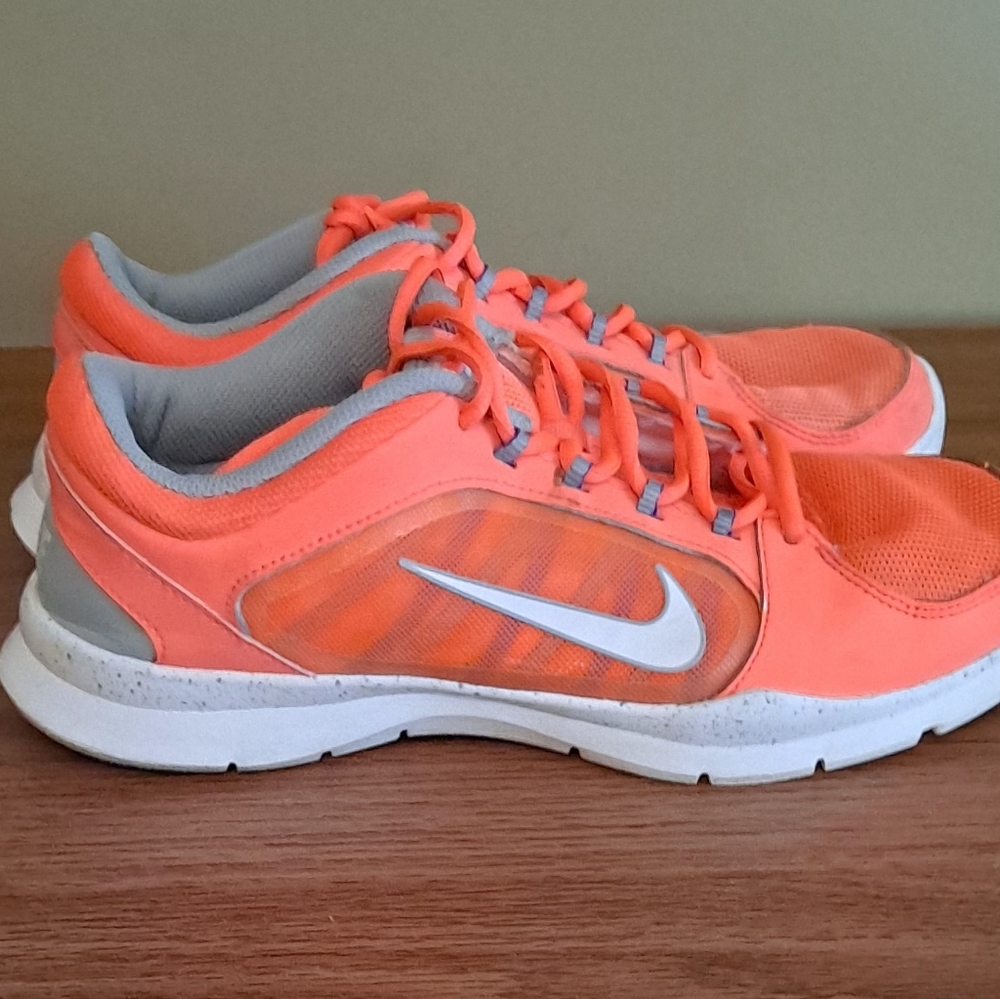 Nike Womens Flex Trainer 4 Neon Orange Running Shoes 643083-800 Size 8.5 Us - Picture 5 of 7